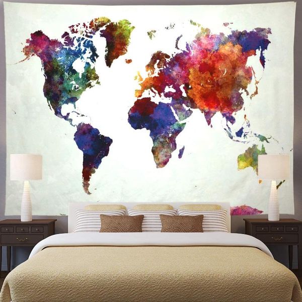 

tapestries tapestry watercolor abstract colorful painting wall hanging for