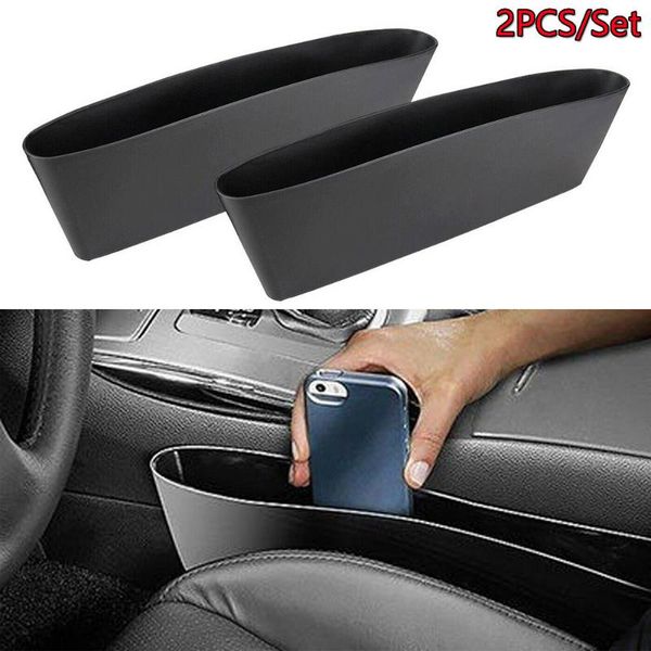

car organizer 2pcs black seat seam pouch bag storage holders for accessories interior decoration