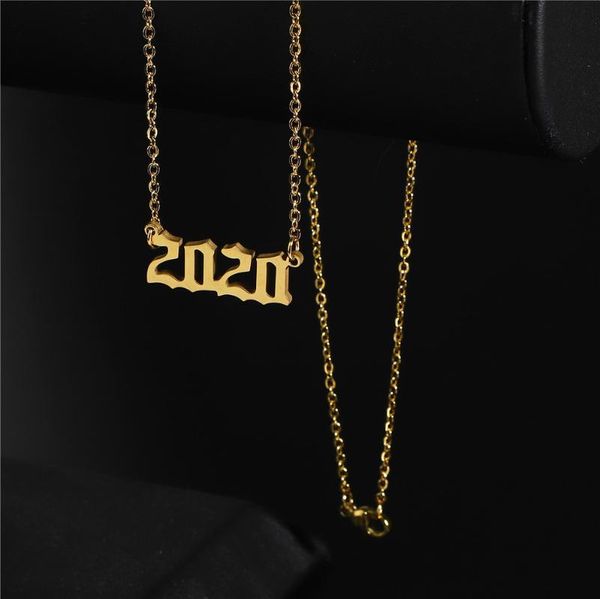 

chains birth year necklaces for women men necklace collier femme bff 1970 to 2021 date & pendants, Silver