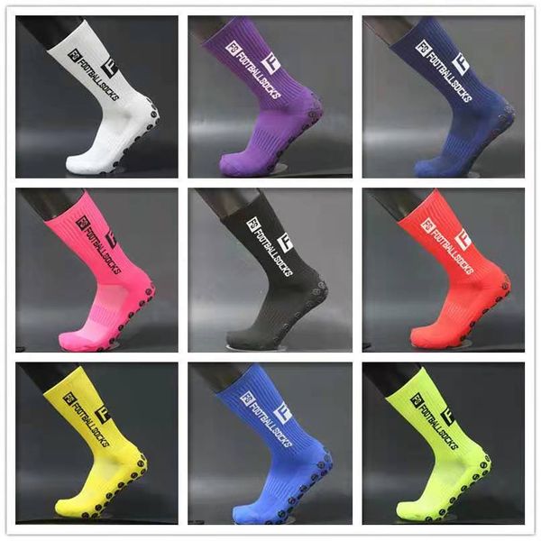 

football socks copyright fs round silicone sucker non-slip football socks professional competition training socks, Black