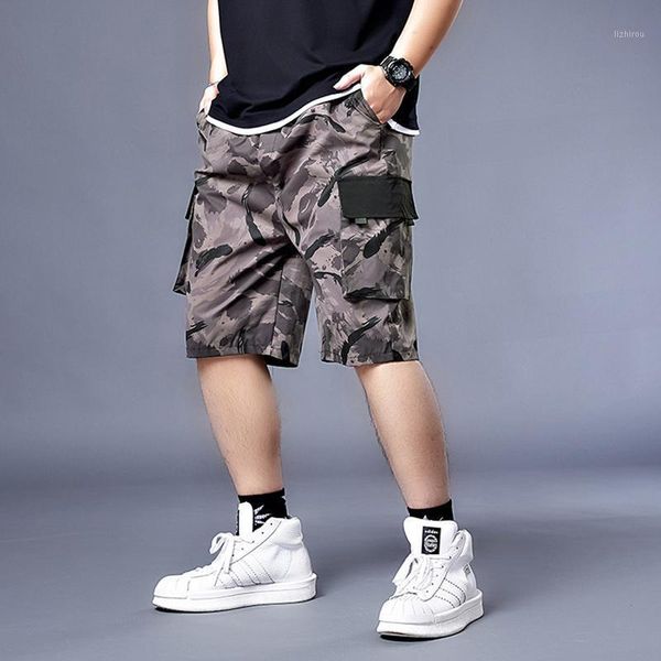 

plus 7xl 6xl 5xl 4xl men shorts 2021 fashion beach mens casual camo camouflage military short pants male bermuda men's, White;black