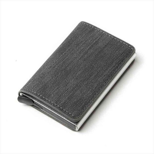 

business id credit card holder men and women metal rfid vintage aluminium box pu leather wallet note carbon, Red;black