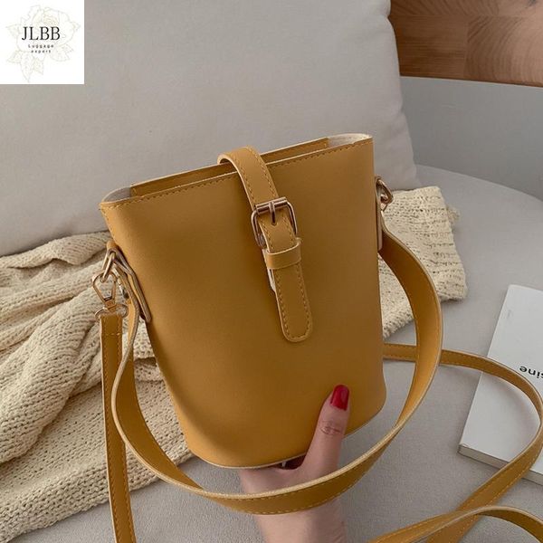 

shoulder bags messenger bag women bucket large capacity fashion wild pu leather lady handbag luxury designer bolsos mujer black