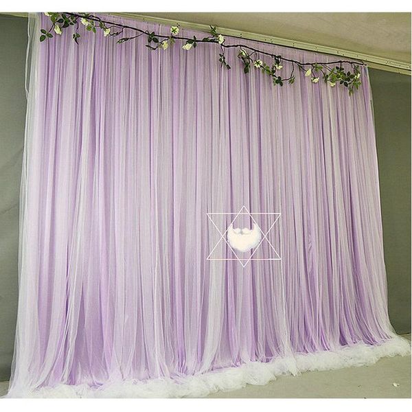

curtain & drapes lavender tulle chiffon backdrop for bridal shower wedding ceremony backdrops curtains born baby po booth