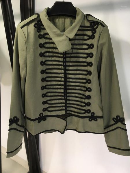 

ladies 2021 fashion long sleeve lapel stitching jacket 1008 women's jackets, Black;brown