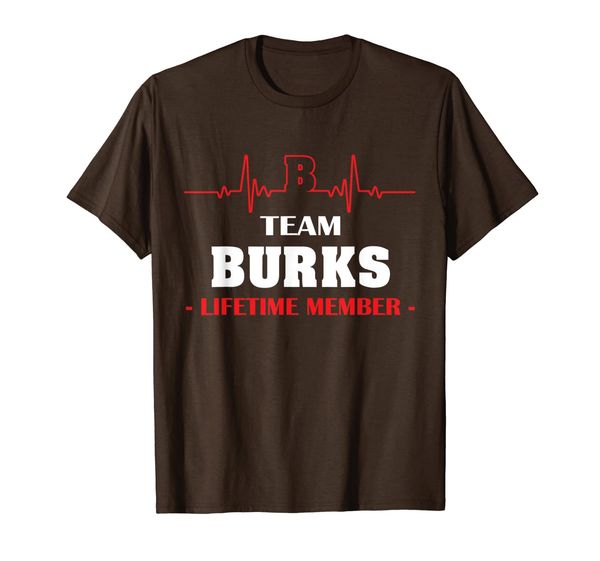 

Team BURKS lifetime member family youth kid shirt hearbeat, Mainly pictures