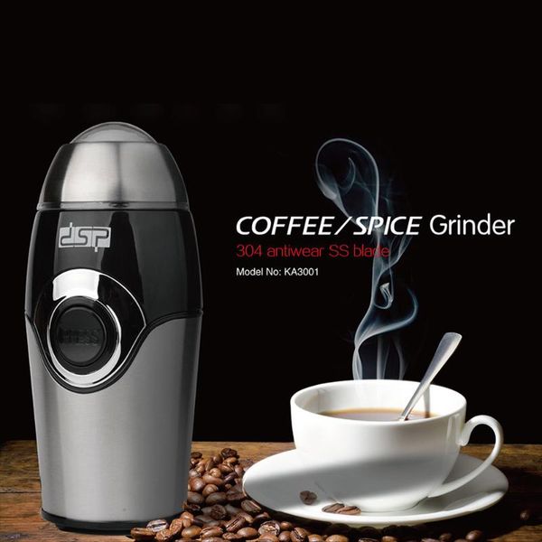 

electric coffee grinders mini grinder maker stainless 50g capacity salt pepper spices nut seed beans mill 200w