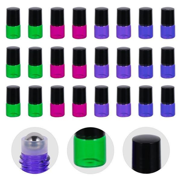 

storage bottles & jars 40pcs glass roller essential oil perfume roll bottle
