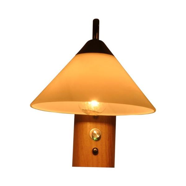 

wall lamp 2021 european craft glass and rubber wooden products professional art cylindrical china post mail family light