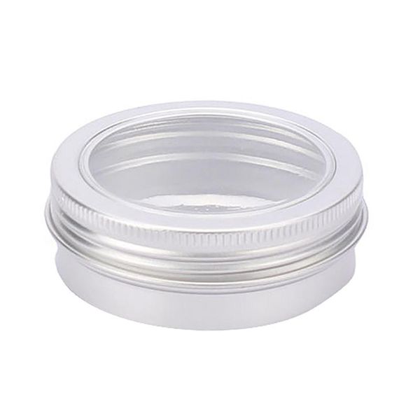 

bathroom storage & organization with clear window aluminium screw tin bottle jar pot cans containers case for lip nail art makeup diy c