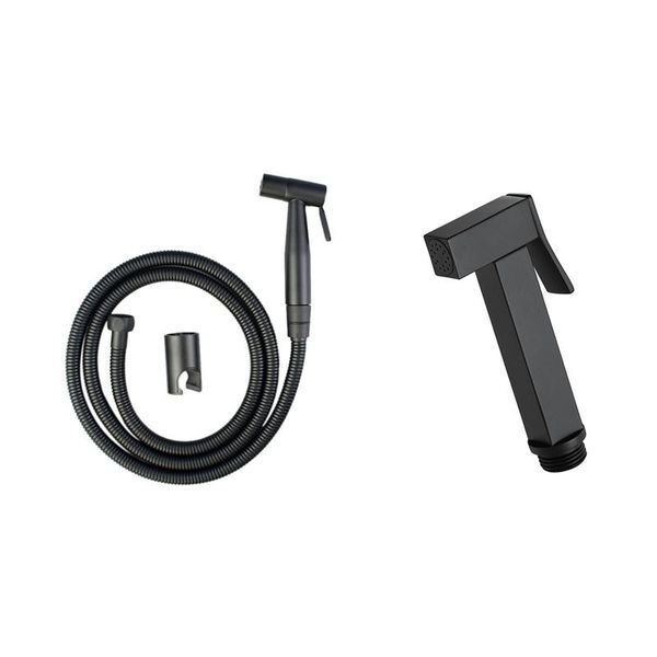 

bidet faucets 1 set handheld toilet sprayer stainless steel bathroom & pcs solid brass square black