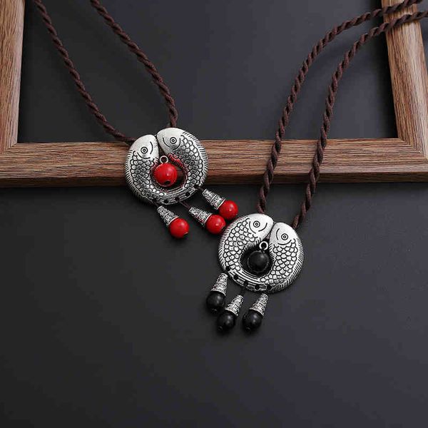 

chinese style products national handmade short necklace female clavicle chain simple literature and art versatile clothing accessories