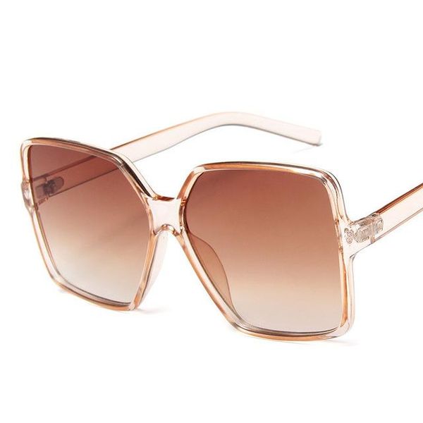 

sunglasses fashion oversize womengradient plastic brand designer female sun glasses uv400 lentes de sol mujer, White;black