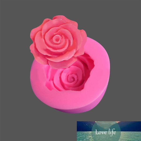 Flor 3D 50 * 30mm DIY Bolo Molde Bloom Rosa Ferramenta de Cozimento Moldes Cupcake Jelly Doces Decoração 1 Pcs Fondant Mold