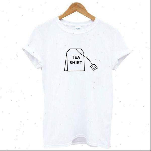 

tea graphic t shirt print women t shirt casual funny harajuku t shirt ladies girls tee fashionable women, White