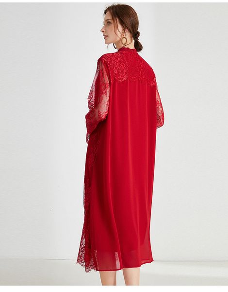 

lace women's clothes spring size big elegant dress party ta7622 c49h, Black;gray