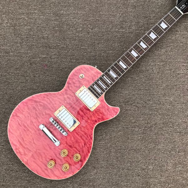 

rosewood fingerboard electric guitar, red burst maple solid mahogany body