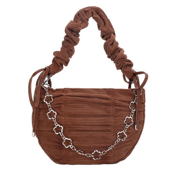

evening bags 2021 autumn and winter envelope fold flower chain single shoulder armpit bag