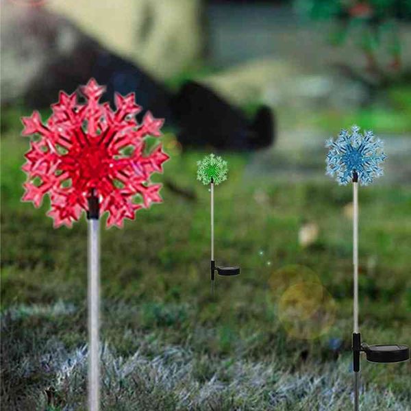 

solar family villa snowflake pole outdoor garden decorative lamp landscape