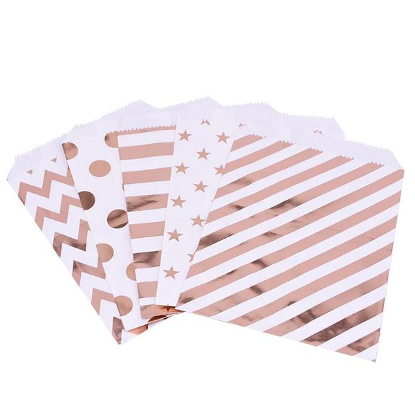 

gift wrap 25pcs 13x18cm foil gold silver wedding candy bar bags party baby shower paper bag favor