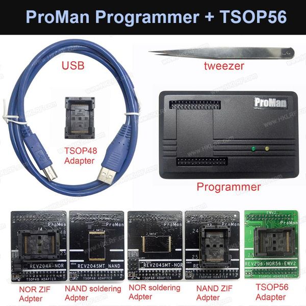 

integrated circuits nand nor proman professional tsop48 tsop56 adapter programmer tl86_plus repair tool copy flash data recovery