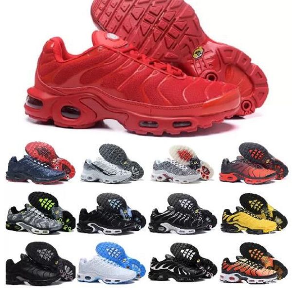 

classic mens tn plus running shoes tuned 1 grey volt black yellow neon chaussures university hyper blue red sunset triple white fashion men
