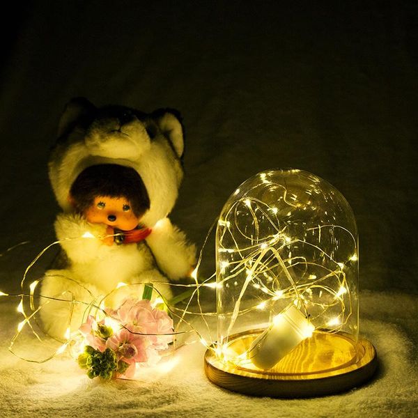 

2m 3m 5m copper led fairy string lights cr2032 button battery operated party wedding decoration christmas flasher fairy lights