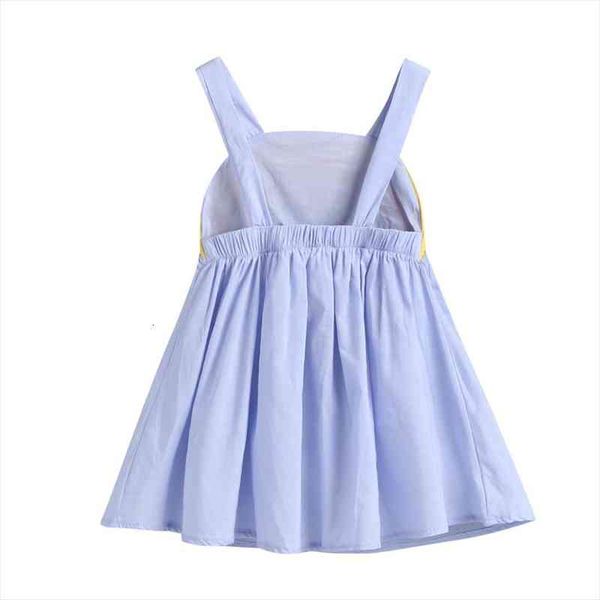 

baby girl backless rainbow dress sling casual holiday summer outfits, Red;yellow