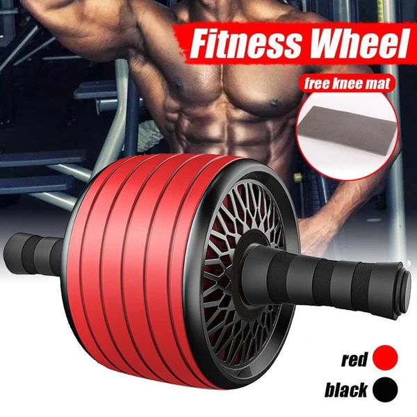 

tpr wider ab roller no noise with mat for abdominal core muscle exercise wheel gym home fitness equipment stretch body building