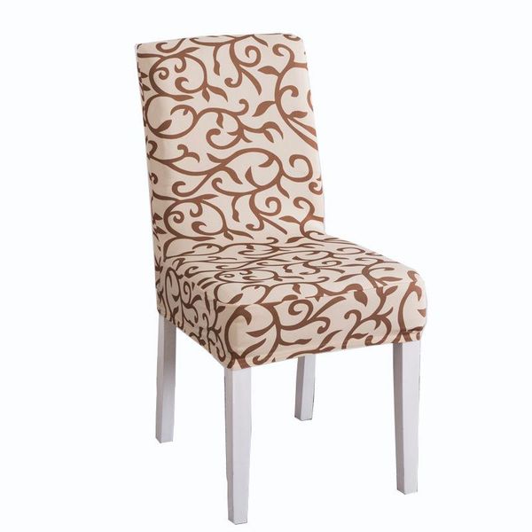 

flower printing removable chair cover big elastic slipcover modern kitchen seat case stretch chair cover for banquet