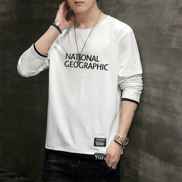 

men's hoodies & sweatshirts fall/winter hoodie cotton casual sweatshirt fashion oversized long-sleeve t-shirt warm bottom shirt running, Black