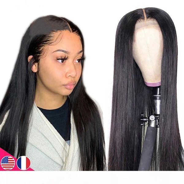 

dilys human hair lace front wigs straight lace closure wigs brazilian remy human hair natural color, Black;brown