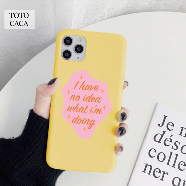 

i have no idea what i&amp499m doing soft phone case for iphone 11 pro max x xs xr 6s 7 8 plus cute cover fpr iphone se 2020 coque