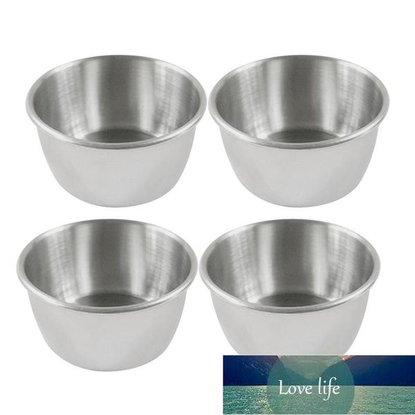 4 pcs In Acciaio Inox Piatto Caldo Immersione Ciotola Piccola Tazza di Salsa Piatto di Condimento Piattino Antipasto Piatti Contenitore di Salsa per Ristorante