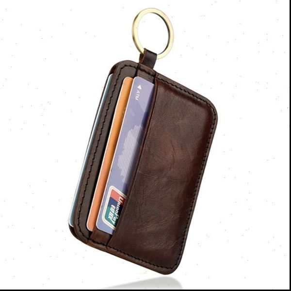 

vintage genuine leather mini wallet mens credit card holder slim clutch money bag small coin purse for women, Red;black