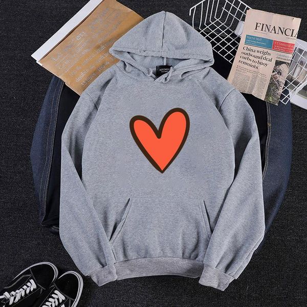 

women's hoodies & sweatshirts love plus size pullovers long sleeve autumn spring cute women sweatshirt fashion hoody ladies hooded prin, Black