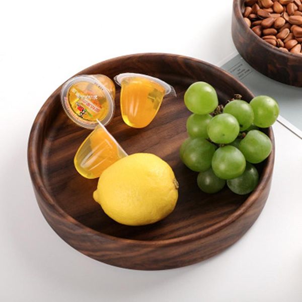 

dishes & plates black walnut wood cake pan tea coffee trays wooden fruit storage