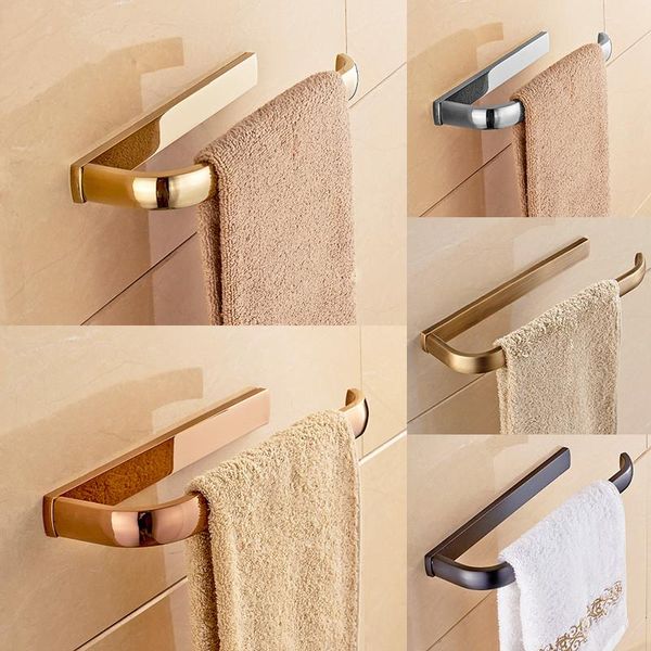 

towel rings bathroom ring antique brass/chrome/gold/black oil brushed/rose gold holder wall mount square copper bath rack