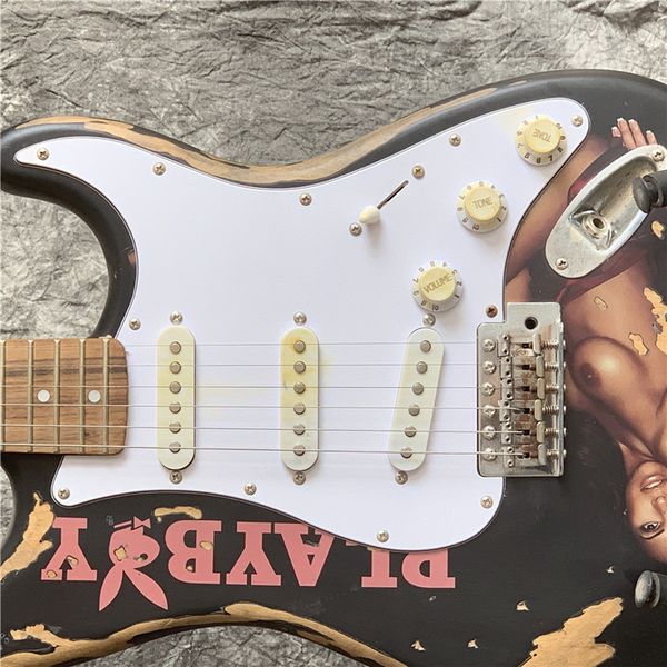 

oem5 string electric guitar, white guitar, color can be customized, delivery guitarra