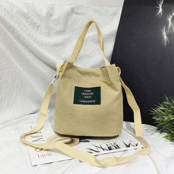 

new literary shoulder bag canvas bag womens bag shoulder messenger womens cloth students simple portable canvas, Black;red