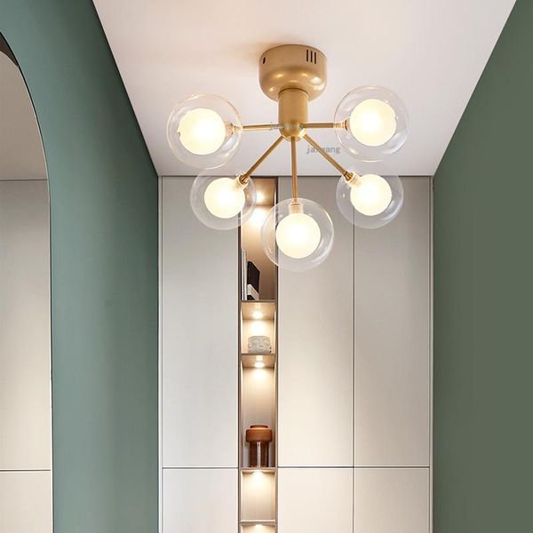 

ceiling lights nordic led light simple dining room glass lighting living bedroom indoor home decor fixtures
