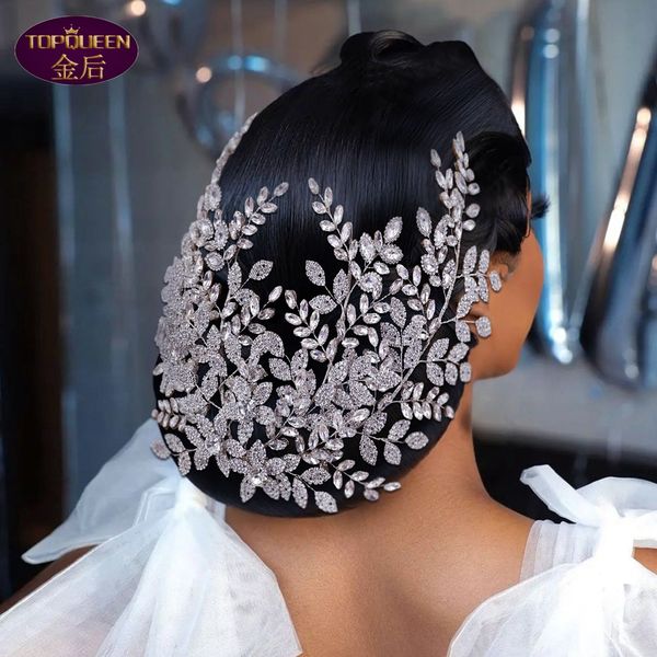 

ball headdress with comb diamond tiara baroque crystal bridal headwear crown rhinestone with wedding jewelry hair accessories diamond bridal, Silver