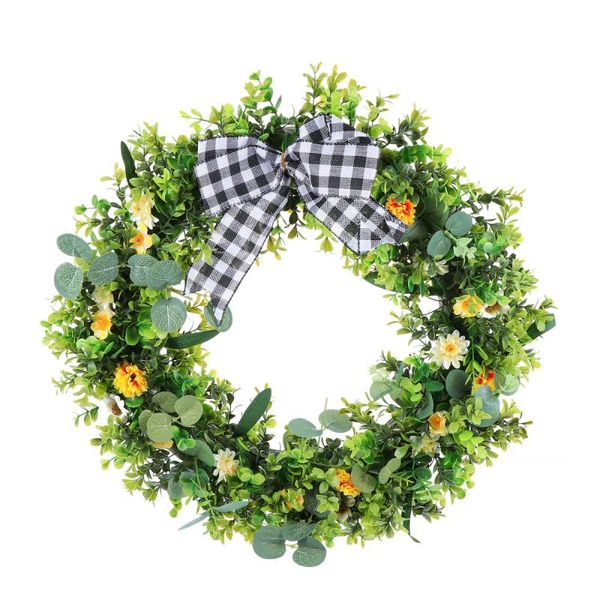 

decorative flowers & wreaths 1pc simulation wreath pendant hanging wedding ornament
