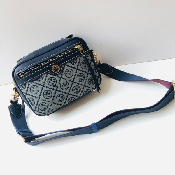 

camera bag square bag canvas with cowhide messenger purse