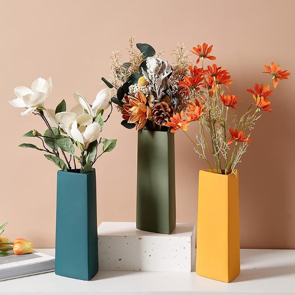

vases nordic ceramic vase support for flower hydroponics plant holder home decoration living room accessories wedding centerpiece