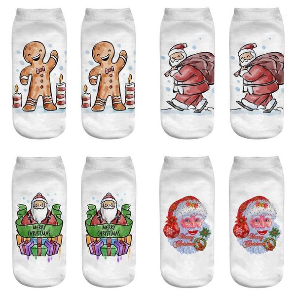 

christmas decorations socks cotton winter santa claus cute deer snowman cartoon print gift decoration supplies sacks