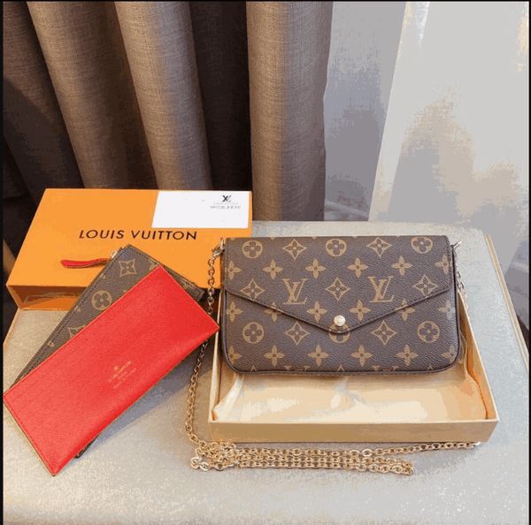

women crossbody bags 3 pcs/set wallet lady shoulder messenger bag favorite multi pochette purse handbags with box gg's louis's vit