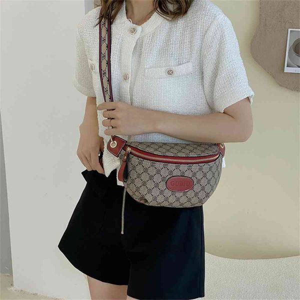 

bag new fashion waist chest bag printed single shoulder messenger