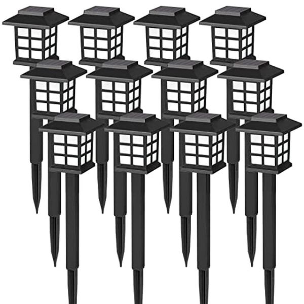 

solar waterproof landscape outdoor lawn palace ground plug led small night garden lamp