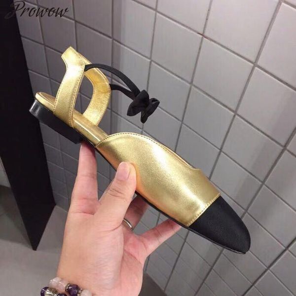 

prowow butterfly knot sandals women genuine leather high heels ankle strap ladies party shoe woman shoe, Black